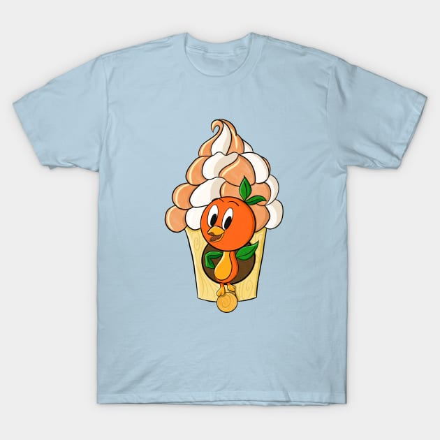 Little Orange Bird T-Shirt by sketchcot